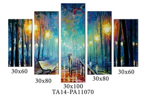 En Multiples panel Abstractl Arte <span class=keywords><strong>Lienzos</strong></span> Impresos - Product Image 5