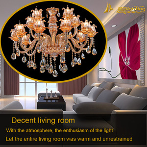 Central <span class=keywords><strong>de</strong></span> la boda <span class=keywords><strong>de</strong></span> oro <span class=keywords><strong>de</strong></span> lujo crystal led <span class=keywords><strong>de</strong></span> la lámpara - Product Image 6