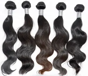 100% virgin human hair hot sale body wave hair no chemical processed hair