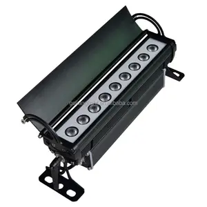 Black Aluminum wall light outdoor 9Leds 3W RGB DMX LED wall washer led bar lighting