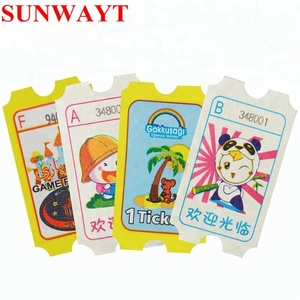 Chất Lượng Tốt 180G Vé 50*28MM Redemption Vé Xổ Số In Ấn Cho Máy Chơi <span class=keywords><strong>Game</strong></span> <span class=keywords><strong>Arcade</strong></span> - Product Image 4