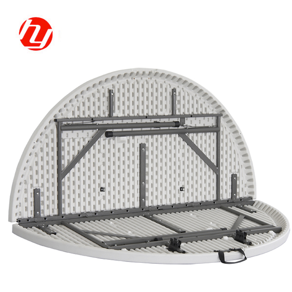 Раскладной круглый стол высокого качества круглый обеденный стол дешевые пластиковые событие HY-R150B 5 'на открытом воздухе Настольный светильник Современный 150 сом 4,8 см