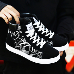 Chaussures en <span class=keywords><strong>toile</strong></span> décontractées à col haut pour hommes, baskets à la mode pour l'hiver et l'automne UP-0071J - Product Image 5