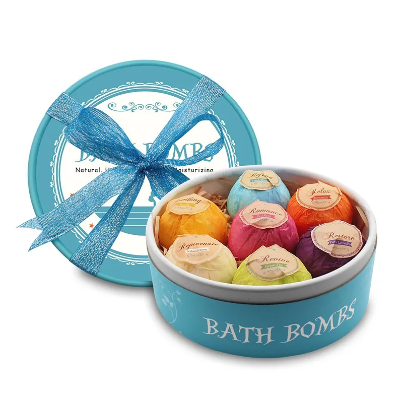 Bath Bombs 6 Vegan Gift Set Organic Coconut Oil & Aromatherapy Essential Oils Cruelty Free PABA Free
