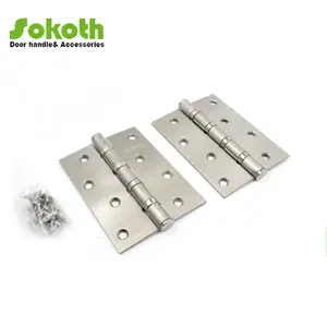 Charnière de porte du Moyen-Orient, charnière en fer nickel satiné 4 ", charnière pour portes de meubles - Product Image 1