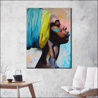Peinture sur toile moderne de femmes africaines noires et magnifiques, art mural, peinture à l'huile, Cuadros, impressions par pulvérisation de filles sexy, vente en gros d'usine