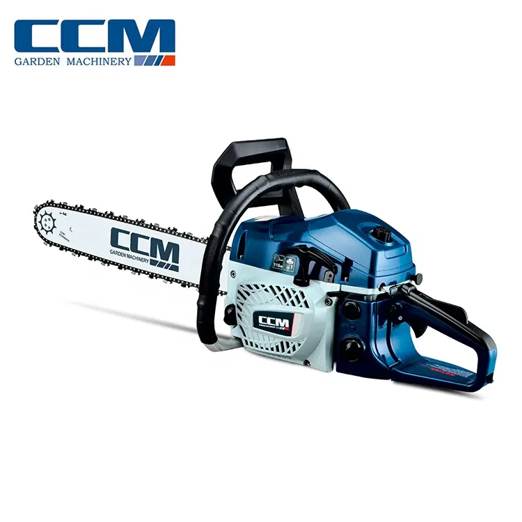 CCM-5203 benzin testere 2 zamanlı güç motoru benzinli zincirli testere 52CC ahşap kesici makine bahçe woodcutter makinesi için