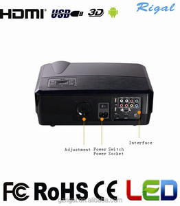 Niveau de Full <span class=keywords><strong>HD</strong></span> 3D LED Projecteur Mobile Téléphone Projecteur Android 1280*800 avec Built-In Wi-Fi Haut-Parleur - Product Image 4