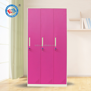 Nhân viên ký túc xá kim loại Locker với 3 cửa màu khác nhau thép almirah cho phòng thay đồ kim loại Locker - Product Image 4