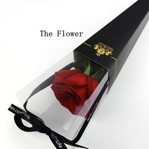 2018 Shinewrap <span class=keywords><strong>boutique</strong></span> de moda pequeño bronceado de PVC de regalo individual/<span class=keywords><strong>Flor</strong></span> caja de embalaje - Product Image 4
