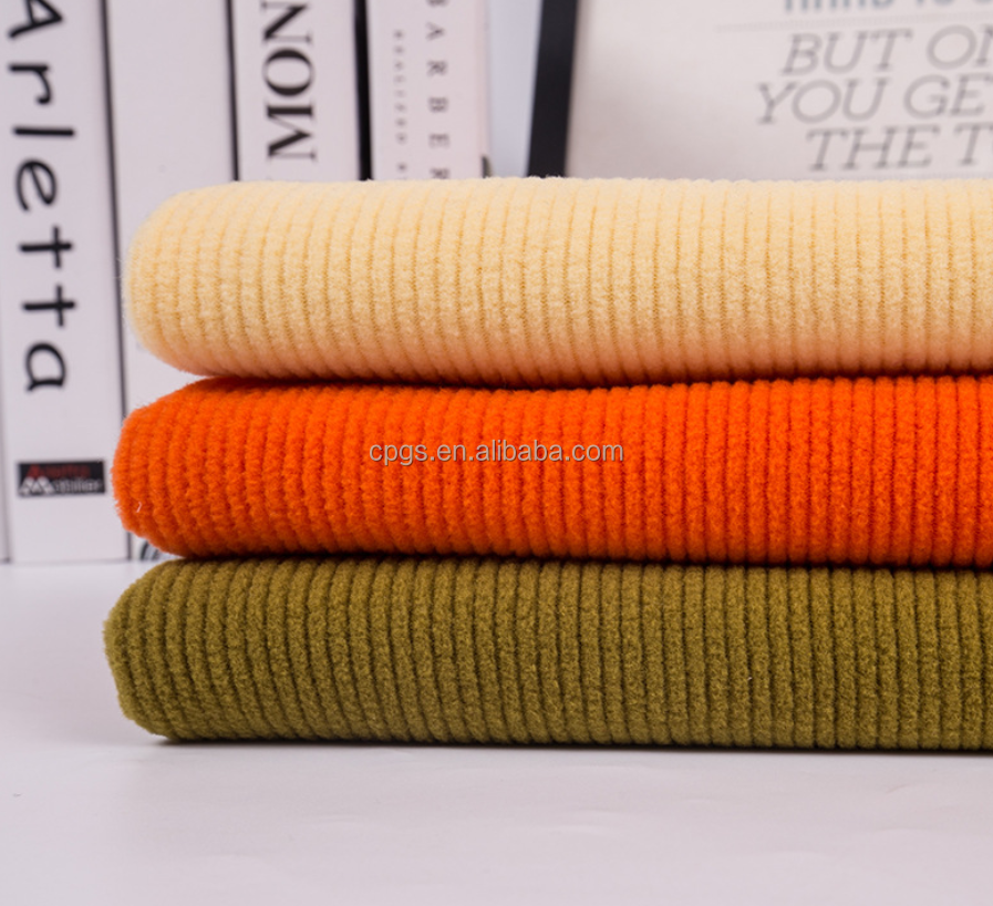 Wholesale 100% polyester knitted drop-needle polar fleece fabric