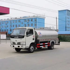 8000 liter rvs melk vervoer tank truck 4*2 6 banden melk transport truck