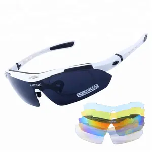JIEPOLLY fabricante fábrica prescripción marco interior UV400 pesca deportes gafas ciclismo escudo gafas de sol para los hombres