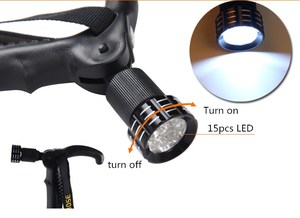 Perche <span class=keywords><strong>de</strong></span> trekking en plein air, bâton <span class=keywords><strong>de</strong></span> marche avec LED, pôle <span class=keywords><strong>de</strong></span> marche nordique et <span class=keywords><strong>de</strong></span> <span class=keywords><strong>ski</strong></span> - Product Image 2