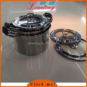<span class=keywords><strong>24</strong></span> <span class=keywords><strong>cm</strong></span> en acier inoxydable 555 <span class=keywords><strong>marmite</strong></span> pot africain avec deux poignées - Product Image 2