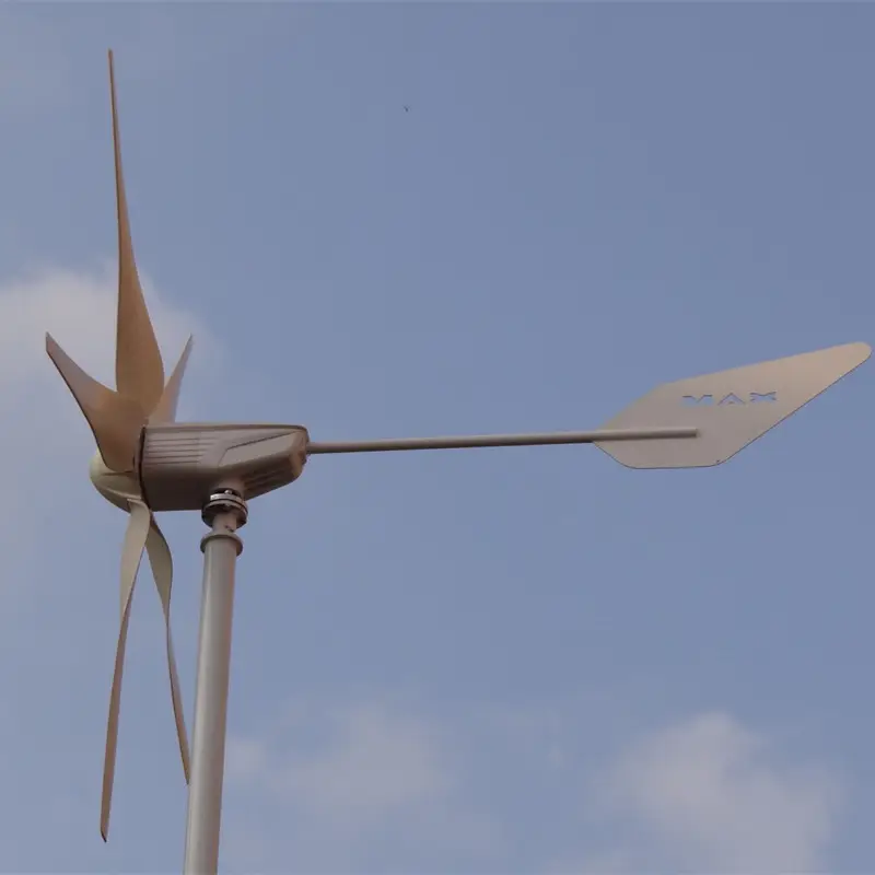 800W 48V éolienne avec 5 lames, vitesse de vent de démarrage faible