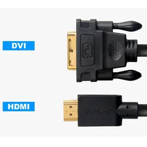 Gold-plated Connectors HDMI A Male To DVI 24+1 Male 4 Pins Dual Monitor Hdmi To Dvi Cable