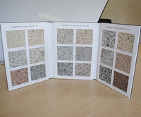Porte-documents portable multi-pages avec poignée pour échantillons de carrelage et pierre, idéal pour les présentations sur site aux clients, promotion de la pierre de quartz