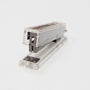 HUISEN Văn Phòng Quà Tặng Đen Kim Loại Rõ Ràng Acrylic Stapler Với Biểu Tượng Tùy Chỉnh - Product Image 3