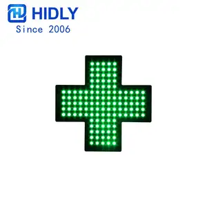 Display incrociato per farmacia pubblicitaria a LED piccolo da 12*12 pollici, fornitore di segni di farmacia a LED