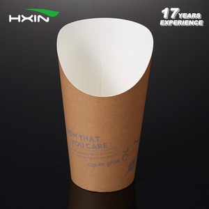Biodegradable chip chip de caja de papas fritas tazas tazas de papel resistente a la grasa - Product Image 2
