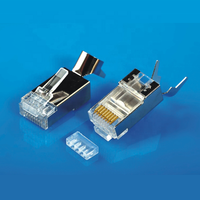 Connecteur RJ45 Ethernet 8 broches, prise modulaire SFTP Cat7 8P8C, connecteurs mâles pour câble réseau - Catégorie de produit