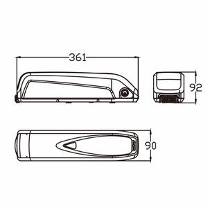 CNNTNY 48 V 10.4AH Li-ion E-bike Pil Paketi Elektrikli Bisiklet Pil uyar aşağı tüp Dağ Bisikleti şarj Cihazı ile - Product Image 6
