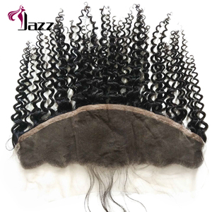 Color <span class=keywords><strong>Natural</strong></span> 9a grado brasileño de la onda profunda de encaje francés cierre Frontal - Product Image 2