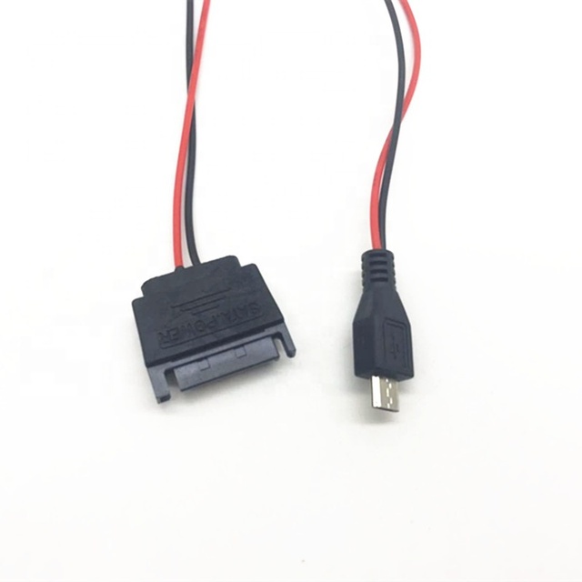 30cm Micro to SATA 5pin Data Power Cable Adapter with 5A Fast Charging for Hard Disk SSD