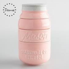 Kitchen Mason Jar Vintage Decor Ceramic Mason Jar <strong>Measuring</strong> <strong>Cups</strong> <strong>Sets</strong> - Product Image 3