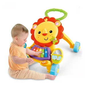 多功能儿童音乐模型的第一步，狮子婴儿学步车
