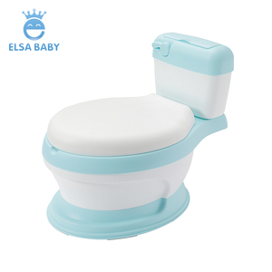 Asiento de entrenamiento para ir al baño para bebés <span class=keywords><strong>elsababy</strong></span> eb-340, ecológico, con diseño de dibujos animados, multifuncional, de plástico, para niños de 0 a 7 años - Product Image 6