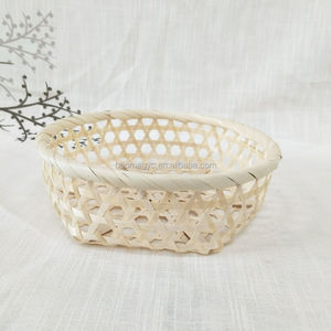 Bamboo <strong>Bread</strong> <strong>Basket</strong> Hexagon <strong>Basket</strong> Woven Bamboo Food <strong>Basket</strong> - Product Image 4