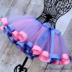 Primer Equipo del <span class=keywords><strong>cumpleaños</strong></span> <span class=keywords><strong>de</strong></span> Pettiskirt Tutu-Girls-Falda del arco iris - Product Image 1