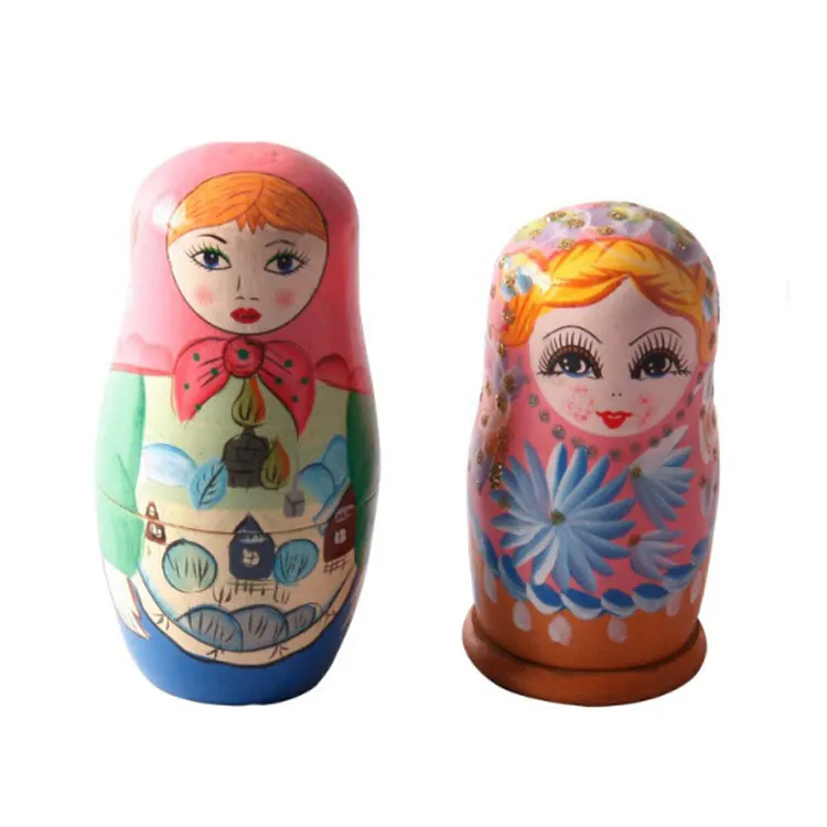 FQ di marca del commercio all'ingrosso di Modo handmade new custom matryoshka bambole per i bambini a buon mercato di legno russo nesting doll