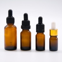 Ensemble d'huiles essentielles en verre ambré de 5 ml, 10 ml, 30 ml, flacon compte-gouttes en verre de 30 ml pour aromathérapie avec bouchon sécurité enfant