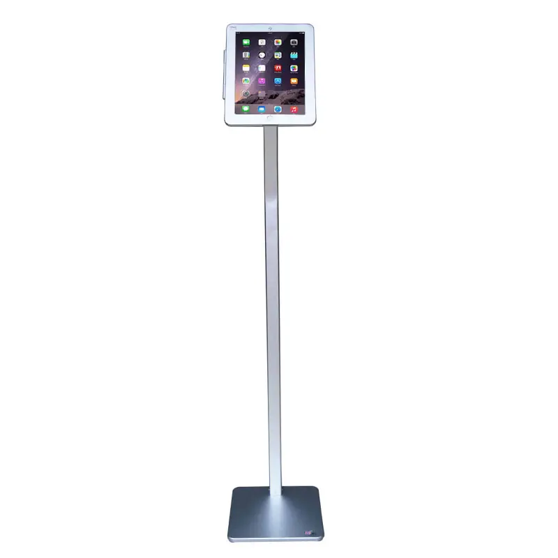 Heavy Duty Universal Aluminum Rotating Security Anti-Theft Height-Adjustable Tablet Floor Mount Stand For Ipad Pro 12.9"