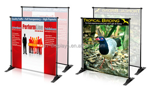 ที่มีน้ำหนักเบาแบบพกพากล้องส่องทางไกลแสดงโฆษณานิทรรศการปรับผนังด้านหลังแบนเนอร์ยืน