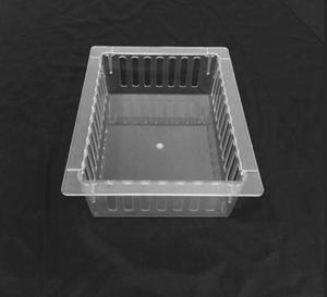 L400 x W300 x H100 MM HTM medicale trasparente <span class=keywords><strong>ABS</strong></span> vassoio di servizio in plastica con vano portaoggetti ospedale con divisore - Product Image 3