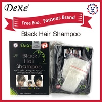 Shampooing Crème Colorant Capillaire Noir Permanent à Base de Plantes Sans Ammoniaque Couvre les Cheveux Gris Couleur Longue Durée 5 Minutes 25ml*10