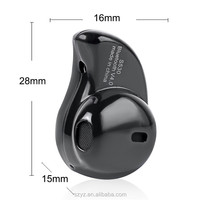 Écouteurs sans fil Bluetooth S530 Plus Mini intra-auriculaires avec micro, petits écouteurs invisibles V4.1, mains libres, réduction de bruit pour Apple