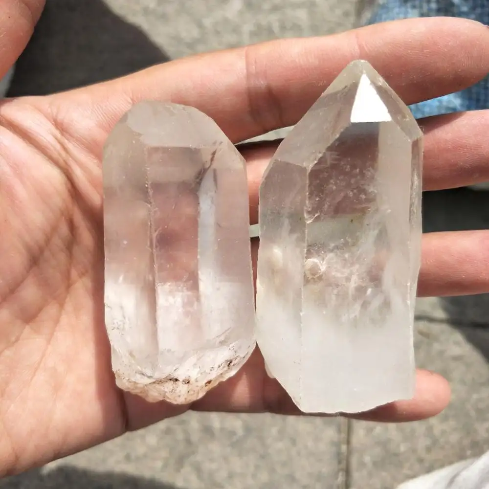 Kristal Quartz Bening Alami Kasar, Titik Batu Kasar untuk Penyembuhan