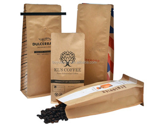 12 oz sacchetto di carta stagnola naturale, imballaggio in chicco di caffè con latta, sacchetto di chicchi di caffè - Product Image 1