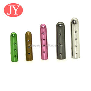 Tapa de extremo de encaje de zapato de color negro de esmalte redondo en blanco para zapatillas de baloncesto - Product Image 3