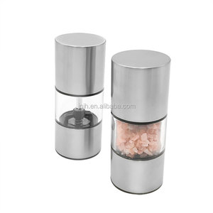 Moulin à sel <span class=keywords><strong>et</strong></span> à poivre de mer en deux cadeau, ensemble de 2 petits lanceurs à épices - Product Image 2