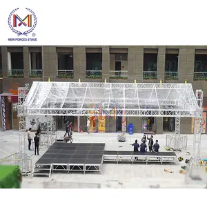 Aluminium Stage Frame Truss Structure Curved DJ Truss System