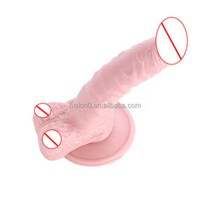 Dildo Panjang Gajah Ultra Realistik 23Cm dengan Bola dan Cangkir Hisap Kuat <span class=keywords><strong>Penis</strong></span> Palsu - Product Image 4