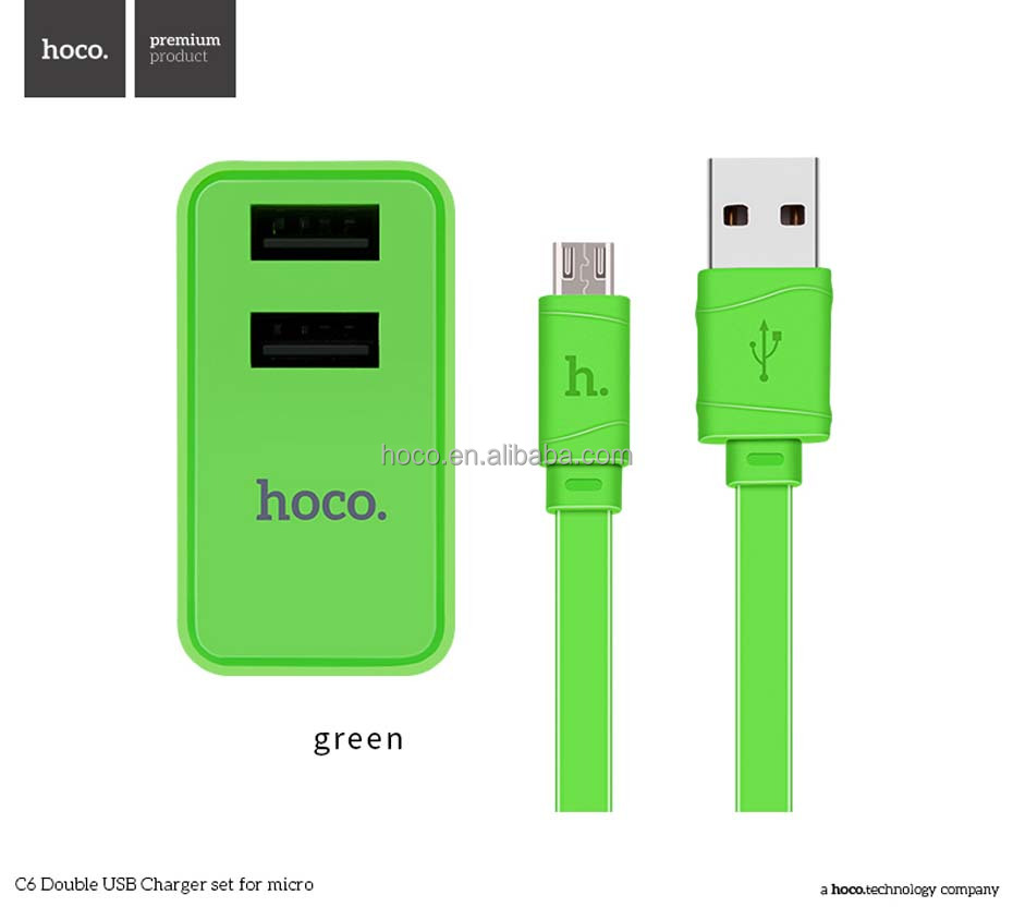 НОСО C6 Двойной USB Зарядное Устройство для зарядки Micro USB X5 заряда провода кабеля зарядное устройство адаптер