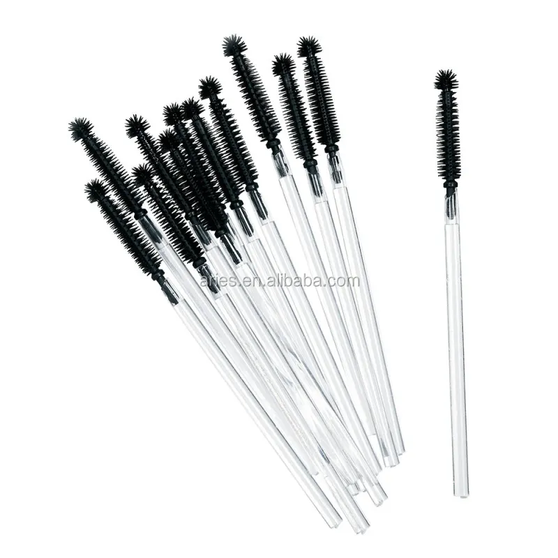 Disposable Silicone Mascara Brush Eyelash Curler Comb Eyelash Extension Applicator Wands 27 Color for Choose