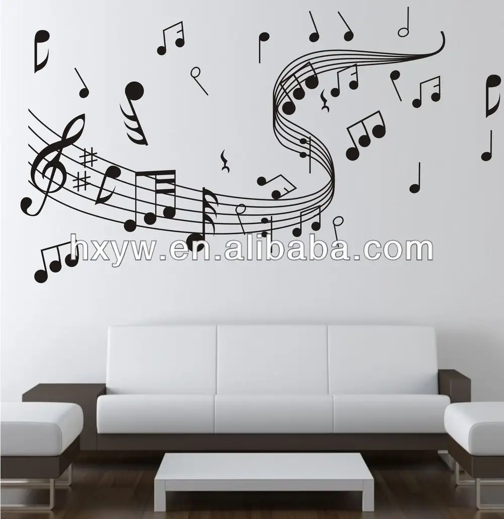 Music note wall stickers